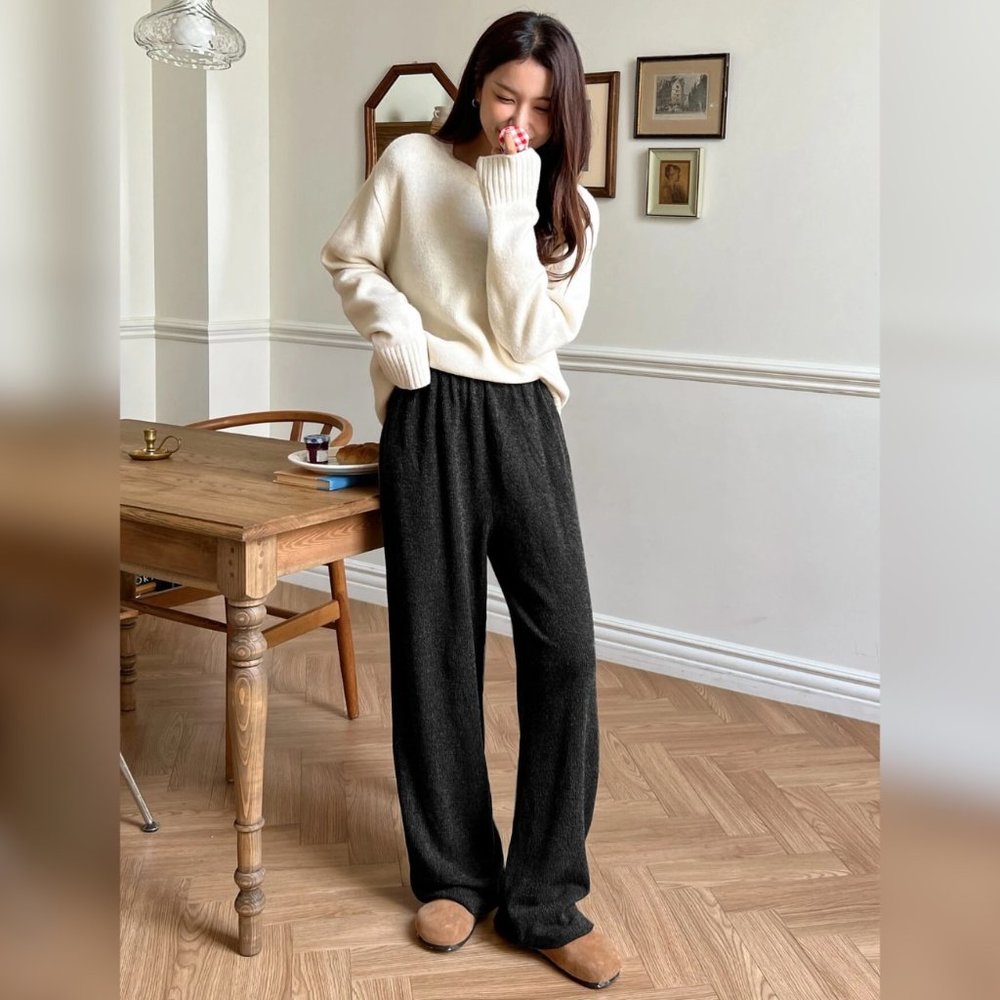 NWOT | SHEIN DAZY Elastic Waist Wide Leg Pants | S